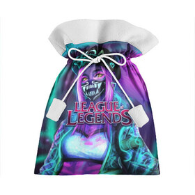 Подарочный 3D мешок с принтом League of Legends , 100% полиэстер | Размер: 29*39 см | Тематика изображения на принте: kda | lol | rise | rus | skins | варвик | варус | воин | легенд | лига | лол | маг | стрелок | танк | чемпион