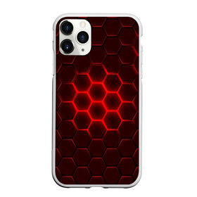 Чехол для iPhone 11 Pro матовый с принтом БРОНЯ ИЗ СТАЛИ , Силикон |  | abstraction | geometry | hexagon | techno | абстракция | броня | геометрия | краски | неон | неоновый | сетка | соты | стальная броня | текстура | шестигранники