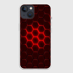 Чехол для iPhone 13 с принтом БРОНЯ ИЗ СТАЛИ ,  |  | abstraction | geometry | hexagon | techno | абстракция | броня | геометрия | краски | неон | неоновый | сетка | соты | стальная броня | текстура | шестигранники