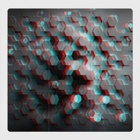 Магнитный плакат 3Х3 с принтом СОТЫ ГЛИТЧ , Полимерный материал с магнитным слоем | 9 деталей размером 9*9 см | Тематика изображения на принте: abstraction | geometry | hexagon | techno | абстракция | броня | геометрия | краски | неон | неоновый | сетка | соты | стальная броня | текстура | шестигранники