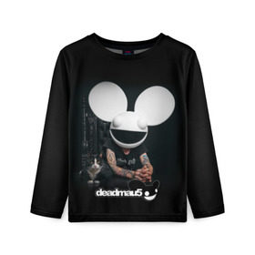 Детский лонгслив 3D с принтом Deadmau5 , 100% полиэстер | длинные рукава, круглый вырез горловины, полуприлегающий силуэт
 | Тематика изображения на принте: dead | deadmau5 | dj | electro | house | joel | mouse | progressive | thomas | zimmerman | дедмаус | джоэль | диджей | мёртвая | мышь | прогрессив | томас | хаус | циммерман | электро