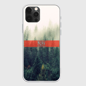 Чехол для iPhone 12 Pro Max с принтом Северный лес , Силикон |  | forest | nord | north | pagan | vikikngs | викинги | лес | лесник | норд | один | север | язычество