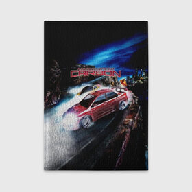 Обложка для автодокументов с принтом Need for Speed: Carbon , натуральная кожа |  размер 19,9*13 см; внутри 4 больших “конверта” для документов и один маленький отдел — туда идеально встанут права | auto | car | carbon | for | game | need | nfs | race | speed | авто | гонки | дрифт | игра | машина | нфс