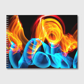 Альбом для рисования с принтом ЦВЕТНОЙ ДЫМ , 100% бумага
 | матовая бумага, плотность 200 мг. | fire | flame | in fire | smoke | в огне | дым | огненный | огонь | текстуры