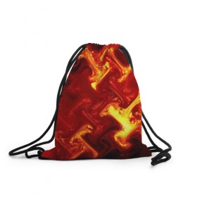 Рюкзак-мешок 3D с принтом Огненная лава , 100% полиэстер | плотность ткани — 200 г/м2, размер — 35 х 45 см; лямки — толстые шнурки, застежка на шнуровке, без карманов и подкладки | fire | flame | in fire | smoke | в огне | дым | огненный | огонь | текстуры