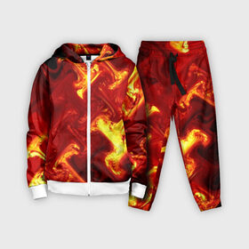 Детский костюм 3D с принтом Огненная лава ,  |  | fire | flame | in fire | smoke | в огне | дым | огненный | огонь | текстуры