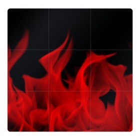Магнитный плакат 3Х3 с принтом Красный огонь , Полимерный материал с магнитным слоем | 9 деталей размером 9*9 см | 
