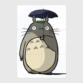 Магнитный плакат 2Х3 с принтом Totoro , Полимерный материал с магнитным слоем | 6 деталей размером 9*9 см | totoro | аниме | для детей | животное | лес | мой сосед тоторо | мультфильм | тоторо