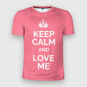 Мужская футболка 3D спортивная с принтом Keep calm and love me , 100% полиэстер с улучшенными характеристиками | приталенный силуэт, круглая горловина, широкие плечи, сужается к линии бедра | and | call | crown | girl | heart | keep calm | keyboard | lips | me | red | royal | slogan | text | valentines day | валентина | губы | девиз | девушка | день | и | клавиатура | клавиши | королевская | корона | красный | лозунг | люби | любовь | меня | н