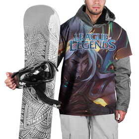 Накидка на куртку 3D с принтом League of Legends , 100% полиэстер |  | kda | lol | rise | rus | skins | варвик | варус | воин | легенд | лига | лол | маг | стрелок | танк | чемпион