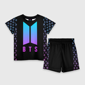 Детский костюм с шортами 3D с принтом BTS ,  |  | bangtan boys | bt21 | bts | bts army | bts stickers | j hope | jimin | jin | jungkook | k pop | rap monster | rapmon | suga | v | бтс | корея | стикеры bts