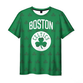 Мужская футболка 3D с принтом Boston Celtics , 100% полиэфир | прямой крой, круглый вырез горловины, длина до линии бедер | boston | boston celtics | celtics | бостон | бостон селтикс