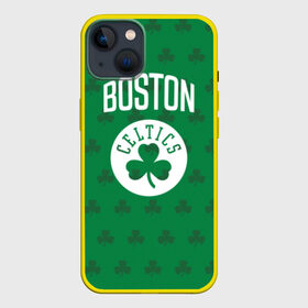 Чехол для iPhone 13 с принтом Boston Celtics ,  |  | Тематика изображения на принте: boston | boston celtics | celtics | бостон | бостон селтикс