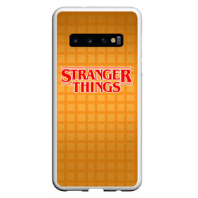 Чехол для Samsung Galaxy S10 с принтом STRANGER THINGS , Силикон | Область печати: задняя сторона чехла, без боковых панелей | Тематика изображения на принте: 011 | eggo | eleven | friends don t lie | netflix | season 3 | stranger things | демогоргон | нетфликс | одиннадцатая | очень странные дела | сезон 3 | сериалы