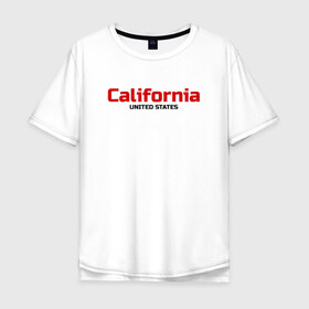 Мужская футболка хлопок Oversize с принтом USA - California , 100% хлопок | свободный крой, круглый ворот, “спинка” длиннее передней части | america | california | california city | california republic | usa | америка | калифорния | соединенные штаты | сша | штат