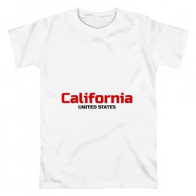 Мужская футболка хлопок с принтом USA - California , 100% хлопок | прямой крой, круглый вырез горловины, длина до линии бедер, слегка спущенное плечо. | america | california | california city | california republic | usa | америка | калифорния | соединенные штаты | сша | штат