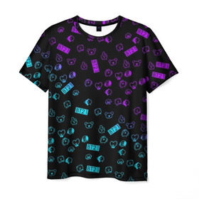 Мужская футболка 3D с принтом BTS BT21 , 100% полиэфир | прямой крой, круглый вырез горловины, длина до линии бедер | bangtan boys | bt21 | bts | bts army | bts stickers | j hope | jimin | jin | jungkook | k pop | rap monster | rapmon | suga | v | бтс | корея | стикеры bts
