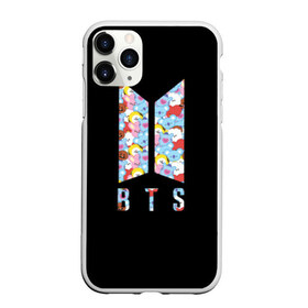 Чехол для iPhone 11 Pro матовый с принтом BTS BT21 , Силикон |  | bangtan boys | bt21 | bts | bts army | bts stickers | j hope | jimin | jin | jungkook | k pop | rap monster | rapmon | suga | v | бтс | корея | стикеры bts