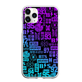 Чехол для iPhone 11 Pro матовый с принтом BTS , Силикон |  | bangtan boys | bt21 | bts | bts army | bts stickers | j hope | jimin | jin | jungkook | k pop | rap monster | rapmon | suga | v | бтс | корея | стикеры bts