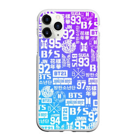 Чехол для iPhone 11 Pro матовый с принтом BTS , Силикон |  | bangtan boys | bt21 | bts | bts army | bts stickers | j hope | jimin | jin | jungkook | k pop | rap monster | rapmon | suga | v | бтс | корея | стикеры bts