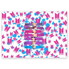 Поздравительная открытка с принтом Bts Lover Yourself , 100% бумага | плотность бумаги 280 г/м2, матовая, на обратной стороне линовка и место для марки
 | Тематика изображения на принте: bangtan | boy | j hope | jimin | jin | jungkook | korea | luv | rm | suga | v | with | бтс | кей | поп