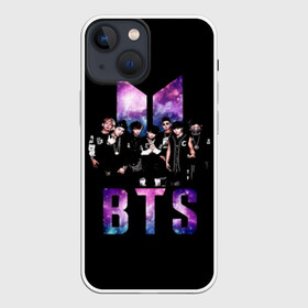 Чехол для iPhone 13 mini с принтом BTS ARMY ,  |  | bangtan | boy | j hope | jimin | jin | jungkook | korea | luv | rm | suga | v | with | бтс | кей | поп