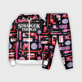 Детский костюм 3D с принтом STRANGER THINGS STARTER PACK ,  |  | 11 | eleven | logo | netflix | pack | starter | stranger | things | дела | крайне | лого | логотип | одинадцать | одиннадцать | очень | пак | события | стартер | странные | стренджер