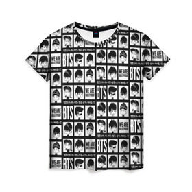 Женская футболка 3D с принтом BTS Pop art , 100% полиэфир ( синтетическое хлопкоподобное полотно) | прямой крой, круглый вырез горловины, длина до линии бедер | bangtan | boy | j hope | jimin | jin | jungkook | korea | luv | rm | suga | v | with | бтс | кей | поп