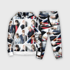 Детский костюм 3D с принтом BTS COLLAGE ,  |  | bangtan | boy | j hope | jimin | jin | jungkook | korea | luv | rm | suga | v | with | бтс | кей | поп