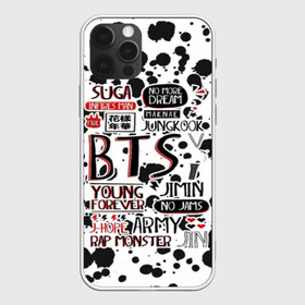 Чехол для iPhone 12 Pro Max с принтом BTS K-POP ARMY , Силикон |  | bangtan | boy | j hope | jimin | jin | jungkook | korea | luv | rm | suga | v | with | бтс | кей | поп