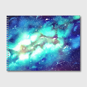 Альбом для рисования с принтом Звёздное небо , 100% бумага
 | матовая бумага, плотность 200 мг. | galaxy | nebula | space | star | абстракция | вселенная | галактика | звезда | звезды | космический | планеты