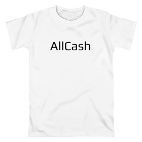 Мужская футболка хлопок с принтом AllCash , 100% хлопок | прямой крой, круглый вырез горловины, длина до линии бедер, слегка спущенное плечо. | 