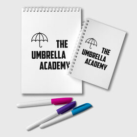Блокнот с принтом Академия Амбрелла , 100% бумага | 48 листов, плотность листов — 60 г/м2, плотность картонной обложки — 250 г/м2. Листы скреплены удобной пружинной спиралью. Цвет линий — светло-серый
 | академия амбрелла the umbrella academy