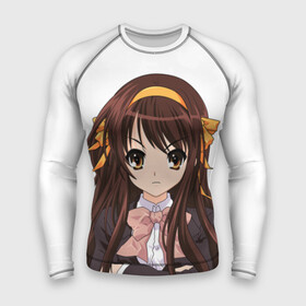 Мужской рашгард 3D с принтом Харухи Судзумия ,  |  | anime girl | haruhi suzumiya | suzumiya haruhi no | аниме | девушки аниме | манга | меланхолия харухи судзумии | харухи судзумия