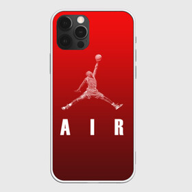 Чехол для iPhone 12 Pro с принтом MICHAEL JORDAN , силикон | область печати: задняя сторона чехла, без боковых панелей | 23 | bulls | chicago bulls | jordan | logo | michael jordan | nba | paris saint germain | psg | red | sport | быки | джордан | лого | майкл джордан | псг | спорт | чигаго буллс