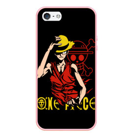 Чехол для iPhone 5/5S матовый с принтом One Piece , Силикон | Область печати: задняя сторона чехла, без боковых панелей | monkey d. luffy | one piece | tony tony chopper | аниме | большой куш | ван пис | ванпис | манга | манки д. луффи | пираты | пираты соломенной шляпы | тони тони чоппер