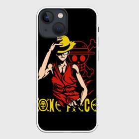 Чехол для iPhone 13 mini с принтом One Piece мое почтение ,  |  | Тематика изображения на принте: monkey d. luffy | one piece | tony tony chopper | аниме | большой куш | ван пис | ванпис | манга | манки д. луффи | пираты | пираты соломенной шляпы | тони тони чоппер
