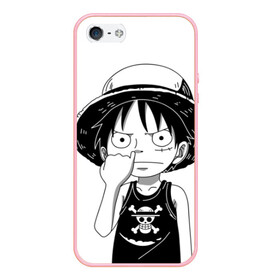 Чехол для iPhone 5/5S матовый с принтом One Piece , Силикон | Область печати: задняя сторона чехла, без боковых панелей | monkey d. luffy | one piece | tony tony chopper | аниме | большой куш | ван пис | ванпис | манга | манки д. луффи | пираты | пираты соломенной шляпы | тони тони чоппер