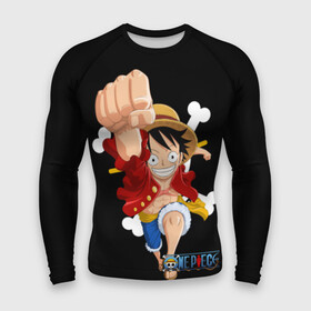 Мужской рашгард 3D с принтом удар One Piece ,  |  | Тематика изображения на принте: monkey d. luffy | one piece | tony tony chopper | аниме | большой куш | ван пис | ванпис | манга | манки д. луффи | пираты | пираты соломенной шляпы | тони тони чоппер