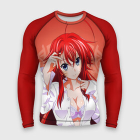 Мужской рашгард 3D с принтом High School DxD, Риас ,  |  | high school dxd | highschool dxd | rias gremory | аниме | демоны старшей школы | манга | ранобэ | риас | риас гремори | старшая школа dxd | старшая школа демоны против падших | хай сукуру dxd