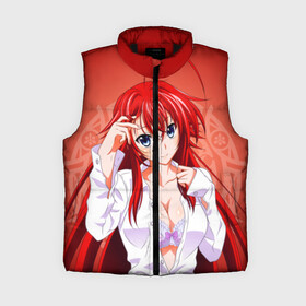 Женский жилет утепленный 3D с принтом High School DxD, Риас ,  |  | high school dxd | highschool dxd | rias gremory | аниме | демоны старшей школы | манга | ранобэ | риас | риас гремори | старшая школа dxd | старшая школа демоны против падших | хай сукуру dxd