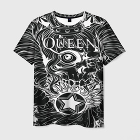 Мужская футболка 3D с принтом Queen , 100% полиэфир | прямой крой, круглый вырез горловины, длина до линии бедер | bohemian | brian | freddie | john | mercury | must go on | queen | rhapsody | roger | taylor | the miracle | the show | роджер тейлор | фредди меркьюри