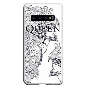 Чехол для Samsung Galaxy S10 с принтом Queen , Силикон | Область печати: задняя сторона чехла, без боковых панелей | bohemian | brian | freddie | john | mercury | must go on | queen | rhapsody | roger | taylor | the miracle | the show | роджер тейлор | фредди меркьюри