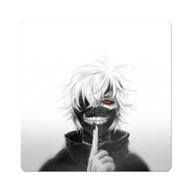 Магнит виниловый Квадрат с принтом Kaneki Ken , полимерный материал с магнитным слоем | размер 9*9 см, закругленные углы | anteiku | ghoul | kaneki | ken | tokyo | антейку | гуль | канеки | кен | токийский