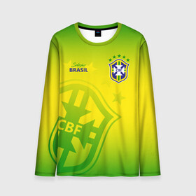 Мужской лонгслив 3D с принтом Бразилия , 100% полиэстер | длинные рукава, круглый вырез горловины, полуприлегающий силуэт | brasil | brazil | бразилия | бразильская сборная | сборная бразилии | сборная бразилии по футболу | сборные | форма | футбол | футбольные сборные | чемпионат мира