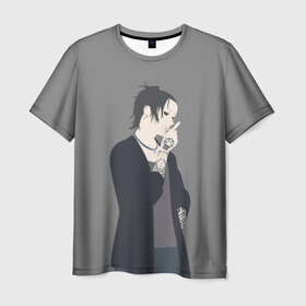 Мужская футболка 3D с принтом Uta , 100% полиэфир | прямой крой, круглый вырез горловины, длина до линии бедер | ghoul | no face | tokyo | uta | безликий | гуль | токийский | ута