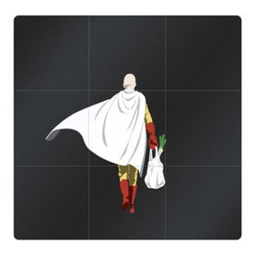 Магнитный плакат 3Х3 с принтом Saitama , Полимерный материал с магнитным слоем | 9 деталей размером 9*9 см | hero | man | one | one punch | punch | punch man | saitama | super | superhero | ванпанчмен | герой | сайтама | супер | супергерой