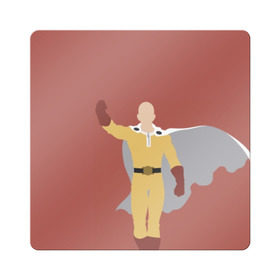 Магнит виниловый Квадрат с принтом Saitama , полимерный материал с магнитным слоем | размер 9*9 см, закругленные углы | hero | man | one | one punch | punch | punch man | saitama | super | superhero | ванпанчмен | герой | сайтама | супер | супергерой