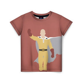 Детская футболка 3D с принтом Saitama , 100% гипоаллергенный полиэфир | прямой крой, круглый вырез горловины, длина до линии бедер, чуть спущенное плечо, ткань немного тянется | hero | man | one | one punch | punch | punch man | saitama | super | superhero | ванпанчмен | герой | сайтама | супер | супергерой