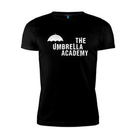 Мужская футболка премиум с принтом Академия Амбрелла , 92% хлопок, 8% лайкра | приталенный силуэт, круглый вырез ворота, длина до линии бедра, короткий рукав | Тематика изображения на принте: netflix | umbrella | umbrella academy | академия амбрелла